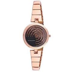 Giordano Analog Stylish | Trendy Watch for Women's Water Resistant with Crystal Studded Dial and Unique Design Metal Strap Wrist Watch to Compliment Your Look|Ideal Gift for Women|Ladies|Girls C2196