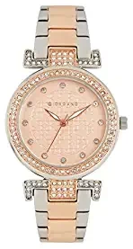Women's Rose Gold Dial Two Tone Rose Gold Metal Strap Watch, Model No. A2057 88