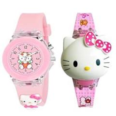 GOLDENIZE FASHION Stylish Kids Digital Date and Time Disco Light Music LED Display 3D Cartoon Watch for Kids Unisex Digital Watch for Baby Boys & Girls Kids | Pack of 2
