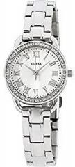 Guess Analog White Dial Unisex Watch W0837L1