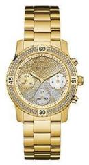 GUESS Women Gold Round Stainless Steel Dial Analog Watch U0774L5M