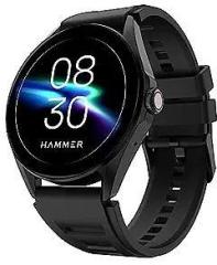 Hammer Cyclone 1.39 inch Round Dial Rotating Crown Smart Watch with Calling Function, High Refresh Rate, Multi Sports Modes, Spo2, HR, Voice Assistant Midnight Black