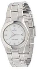 HORO Imported Unisex Silver Chain Plated Steel Round Analog Wrist Watch 41X33mm