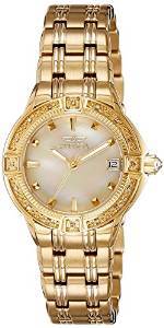Invicta Analog Gold Dial Women's Watch 268