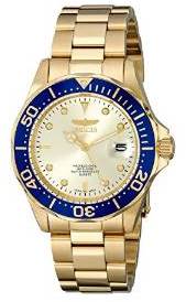 Invicta Pro Diver Analog Gold Dial Men's Watch 14124