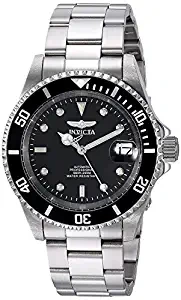 Pro Diver Unisex Wrist Watch Stainless Steel Automatic Black Dial 8926OB