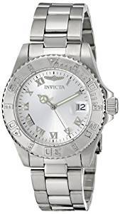 Invicta Watches, Women's Pro Diver Diamond Silver Dial Stainless Steel, Model 12819