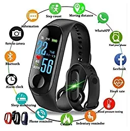 KDENTERPRISE M3 Bluetooth Smart Health/Fitness Band Compatible for All Device