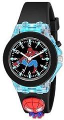 Kids Analouge Multi Color Light Cute 3D Cartoon Character Boys and Girls Watch Multicolour Dial & Colored Strap