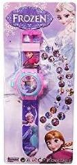KushJay Digital Multicolour Dial Frozen 24 Images Projector Boy's and Girl's Watch