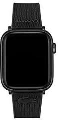 Lacoste Apple Watch Strap Analog Digital Black Dial Unisex Adult Watch 2050009