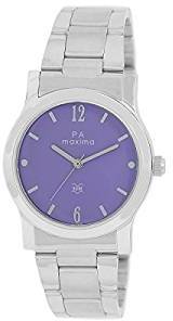 Maxima Analog Purple Dial Women's Watch O 46663CMLI