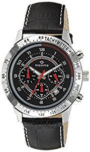 Maxima Attivo Chronograph Black Dial Men's Watch 24153LMGI