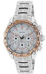 Maxima Chronograph White Dial Unisex Watch 41982CMGT