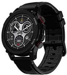 Maxima Max Pro X4+ Rugged Bluetooth Calling Smart Watch 1.32 inch Round Always on Premium Display with 360x360 px Resolution, AI Voice Assitant, Advance UI, 340 mah Big Battery, HR/SpO2, 150+ Watch Faces
