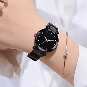 Mr. Brand Magnetic Strap Styish Luxury Analog Watch for Women and Girls