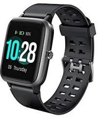 Muzili Smart Watch 1.3 inch Large Color Full Touch Screen IP68 Waterproof Fitness Tracker Heart Rate Monitor Sleep Monitor Pedometer 8 Sports Modes 10 Days Running Time Smartwatch Wrist Fitness Band for Boys Men Women