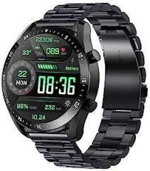 Newly Launched pTron Force X11P Smartwatch, Bluetooth Calling, 1.3 inch Full Touch Display, Full Solid Metal Body, High Resolution 240x240px, HR, Watch Faces, 5 Days Battery Life & IP68 Waterproof Black