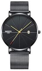 NIBOSI Men's Analog Black Colored Strap Watch