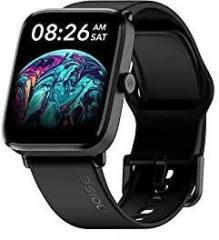 Noise Noise ColorFit Pro 4 Alpha 1.78 inch AMOLED Display, Bluetooth Calling Smart Watch, Functional Crown, Metallic Build, Intelligent Gesture Control, Instacharge Jet Black