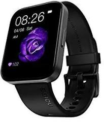 Noise Noise ColorFit Ultra 2 Buzz 1.78 inch AMOLED Bluetooth Calling Watch with 368*448px Always On Display, Premium Metallic Finish, 100+ Watch Faces, 100+ Sports Modes, Health Suite Jet Black