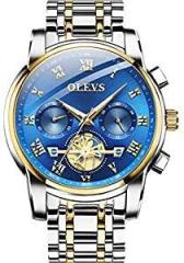 OLEVS Chronograph Analogue Men's Luxury Watch Blue Dial