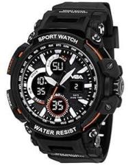 Outdoor Sport Shockproof Led Analogue And Digital Waterproof Chronograph Watch For Men Multicolor