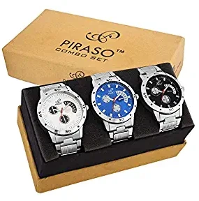 Pack of 3 Multicolour Analog Analog Watch for Men and Boys