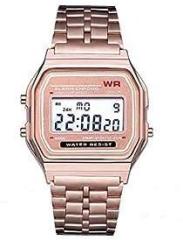 Premium Brand Digital Rosegold Vintage Square Dial Unisex WR70ist Watch for Men Women Pack of 1 WR70 ROSEGOLD
