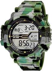 Premium Men's 3 Color Army Shockproof Waterproof Digital Sports Watch Black