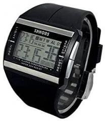 PRIMESHOP Shhors Collection Quartz Movement Digital Black Dial Sports Alarm Unisex Watch