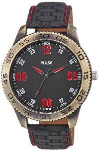Pulse Analog Black Dial Men's Watch PL0301