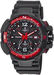 Pulse Analog Black Dial Men's Watch PL0505