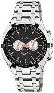 Pulse Analog Black Dial Men's Watch PL0832