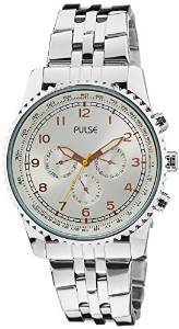 Pulse Analog Silver Dial Men's Watch PL0815