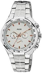 Pulse Analog Silver Dial Men's Watch PL0826