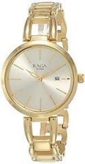 Raga Viva Analog Gold Dial Women's Watch 2642YM01/NR2642YM01