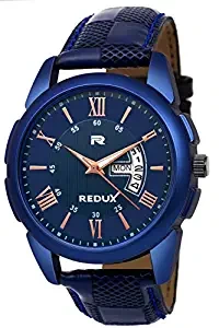 Redux Analogue Day Date Functioning Men s & Boy's Watch Blue