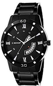 Redux Black Dial Day and Date Functioning Men's Watch RWS0234S