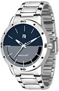 Stainless Steel Blue & Grey Dial Analog Mens Watch RWS0042S