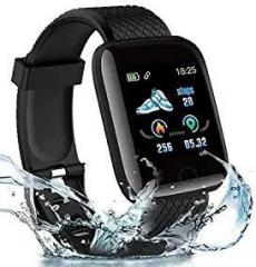 Rhobos Rhobos [ONE Day Festival Sale] D116 Intelligence Bluetooth Monitor/Smart Bracelet/Health Bracelet/Smart Watch for Men/Activity Tracker/Bracelet Watch for Men/Smart Fitness Band/BP Monitor Black