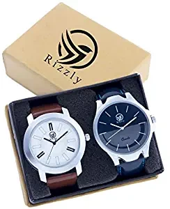 Pack of 2 Multicolour Analog Analog Watch for Men and Boys