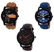 RPS FASHION WITH DEVICE OF R Combo Watch for Men Pack of 3