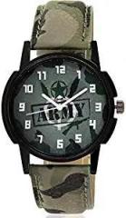 RPS FASHION WITH DEVICE OF R RPS FASHION WITH DEVICE OF R New Arrival Wedding Seasons Special Casual, Dress, Fashion, Luxury Collection Analogue Boy's Watch Green Dial Green Colored Strap ARMY