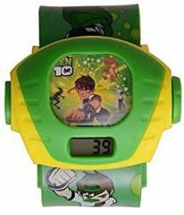 S S TRADERS Unisex Plastic Green Ben 10 Kid's Digital Watch Good Gifting Watch