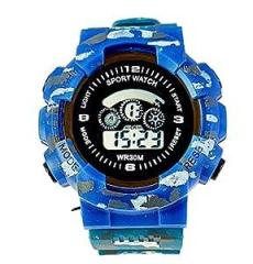 Sadhil Creations | Kids Unisex Digital 7 Lights | Glow in The Dark Sports Watch with Box with Alarm and Stop Watch for Boys and Girls Age 3 12 Years.