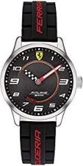 Scuderia Ferrari Pitlane Analog Black Dial Unisex's Watch 0860012