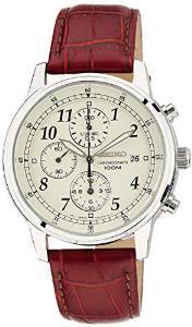 Seiko Dress Chronograph White Dial Men's Watch SNDC31P1