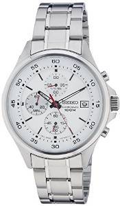 Seiko Promo Chronograph White Dial Men's Watch SKS473P1