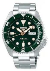 Seiko Stainless Steel Analog Green Dial Men Watch Srpd63K1, Bandcolor Silver